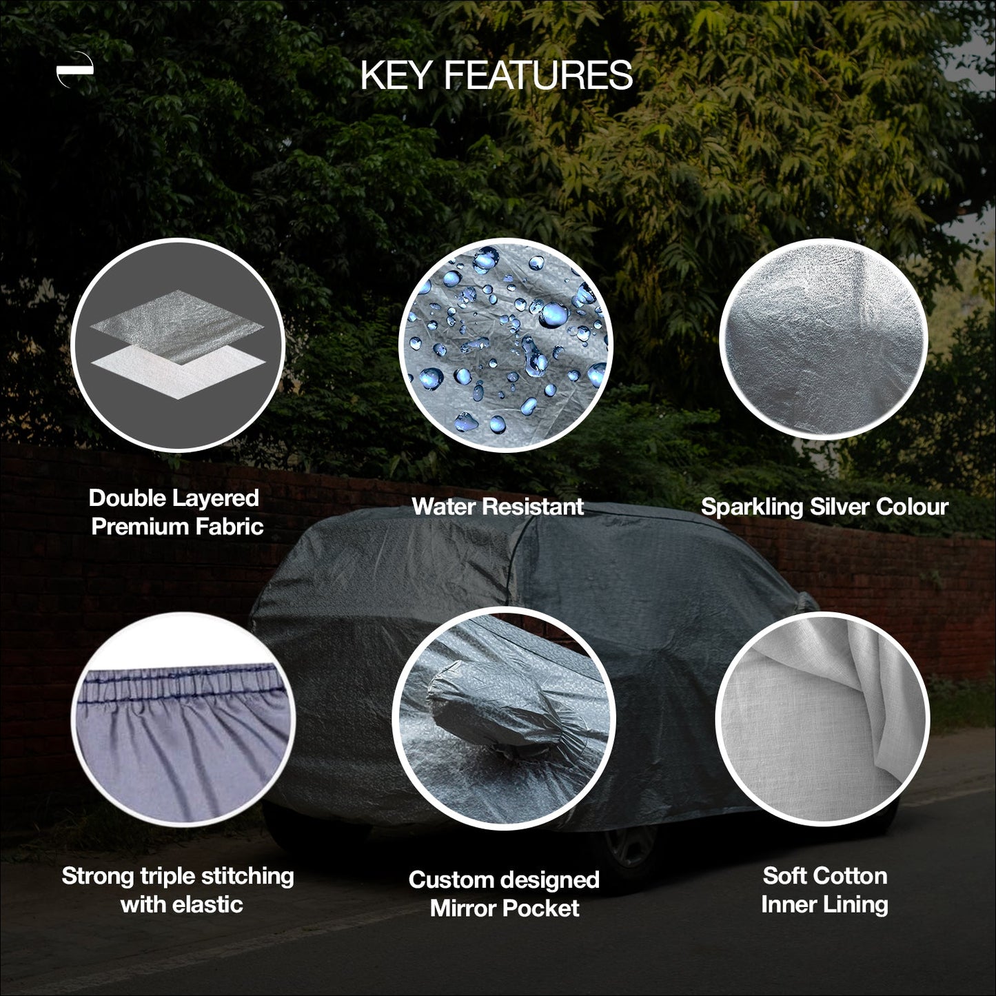 OENUM Classique Car Cover for Hyundai i20 2020